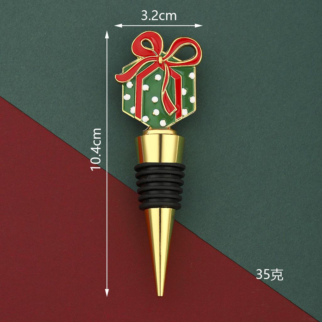 Christmas Wine Stopper Silicone Wine Beverage Bottle Cap Leak Proof Sealed Fresh Bottle Champagne Bottles Sealer Wine Seal