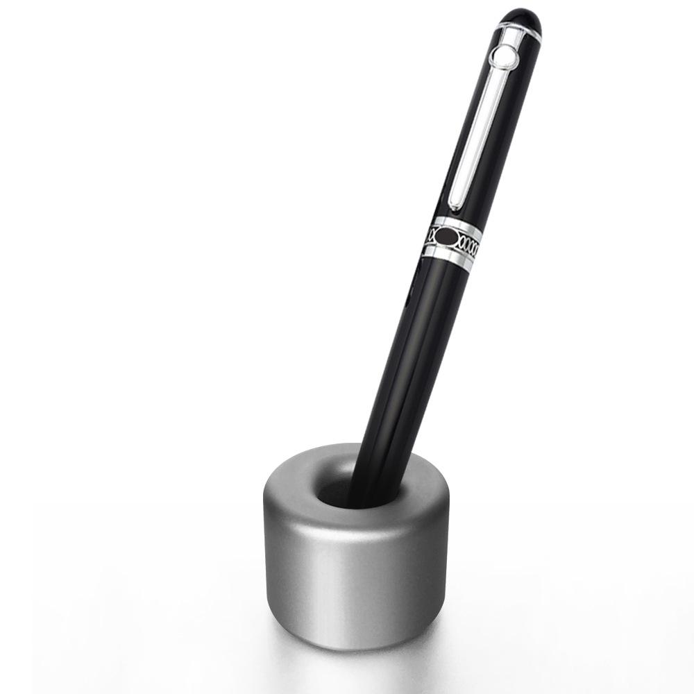 

Aluminum Alloy Round Pen Holder - Desktop Organizer for Pens, Pencils, and Razors