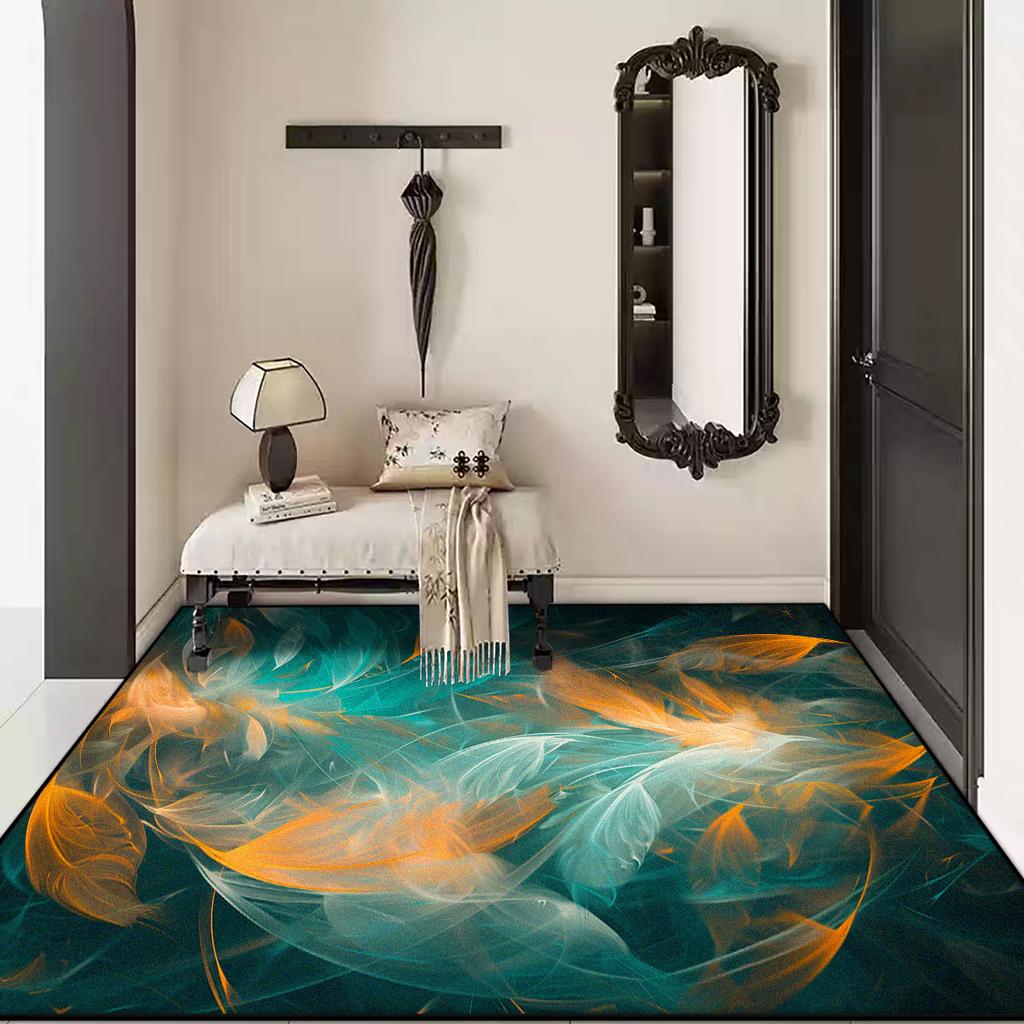 Modern Abstract Style Non-slip Decoration Home Live Room Rug 3D Soft Coffee Tables Mat Big Size Easy Cleaning Bedroom Carpet