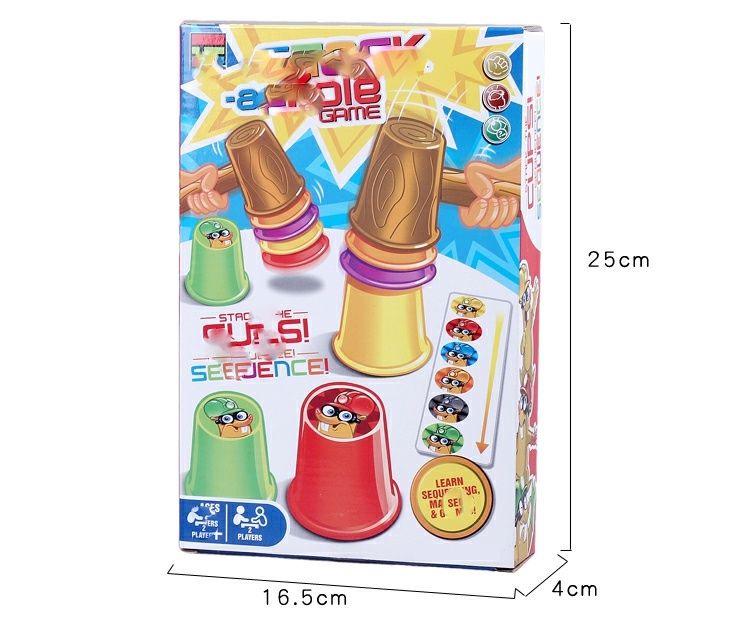Colorful Nesting & Stacking Cups - Parent-Child Activity Game & Educational Toy