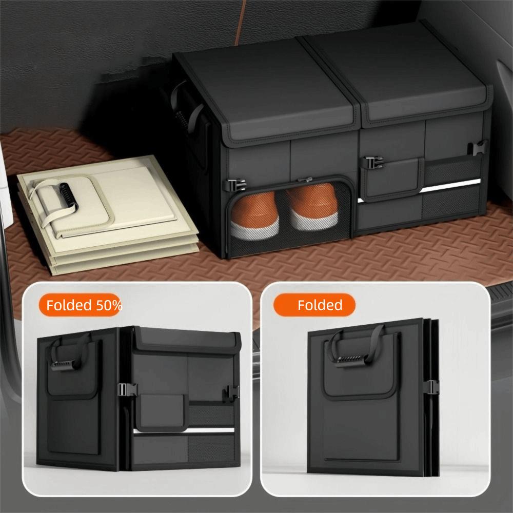 60L Trunk Storage Box Large Capacity Car Trunk Organizer Camping Car Storage Box  Camping