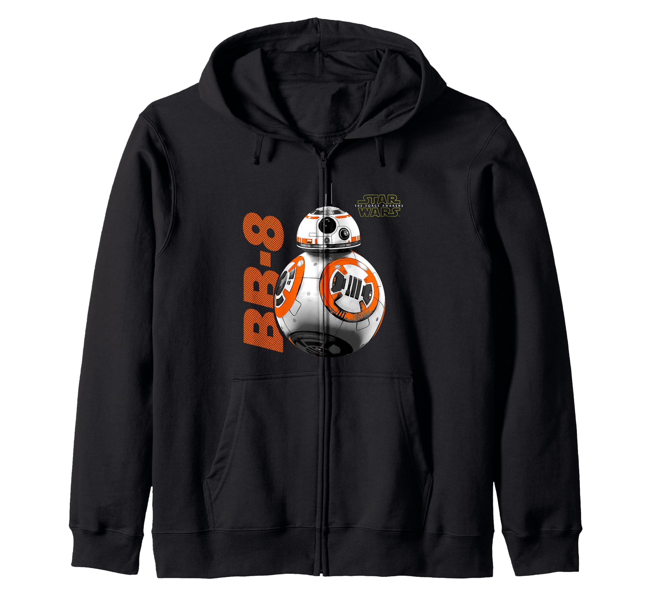 Star Wars The Force Awakens BB-8 Hero Droid Vintage Icon Zip Hoodie 7300₽