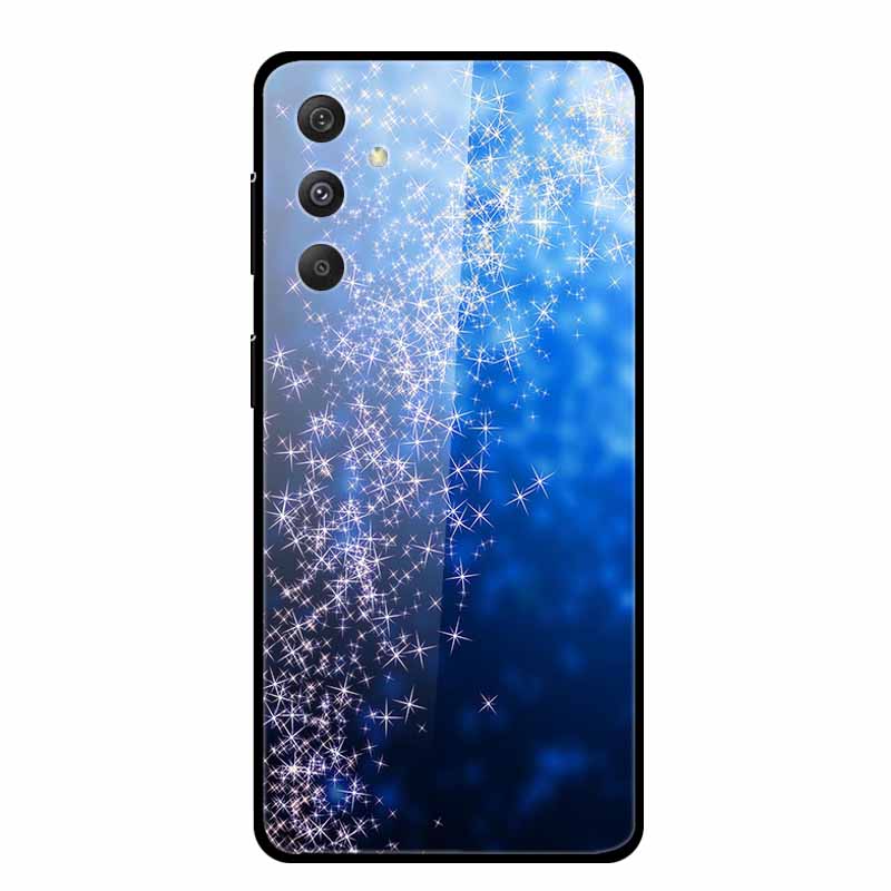 Tempered Glass Case For Samsung Galaxy S24 Plus Case Hard Glass Back Cover Soft Bumper For Samsung S24 Plus Phone Case S24Plus