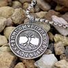 Men Viking Tree Of Life Pendant Necklace Retro Norse Mythology Jewelry Accessory For Male Fashion Gift