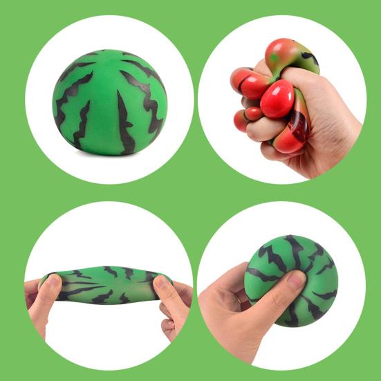 Slow-Rising Squeeze Toy Realistic Fruit-Shaped TPR Fidget for Stress Relief Cute