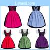 Vintage Style Bavarian Dirndl Dress For Oktoberfest And Festival Cosplay