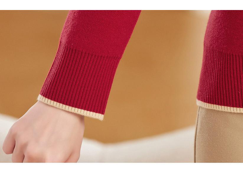 2025 New Autumn/Winter Faux Two-Piece Plus Velvet Sweater for Middle-Aged & Elderly Women, Warm Velvet Base Layer Shirt