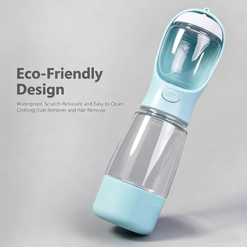 Dog Travel Drink Food Cup for Owners, Two-Section Carry Container with Carry Cord and PET Body for Park Time Daily