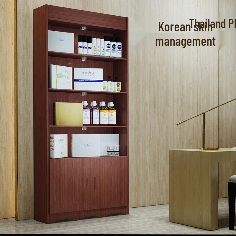 Skincare & Nail Art Display Stand - Beauty Salon Product Showcase Cabinet