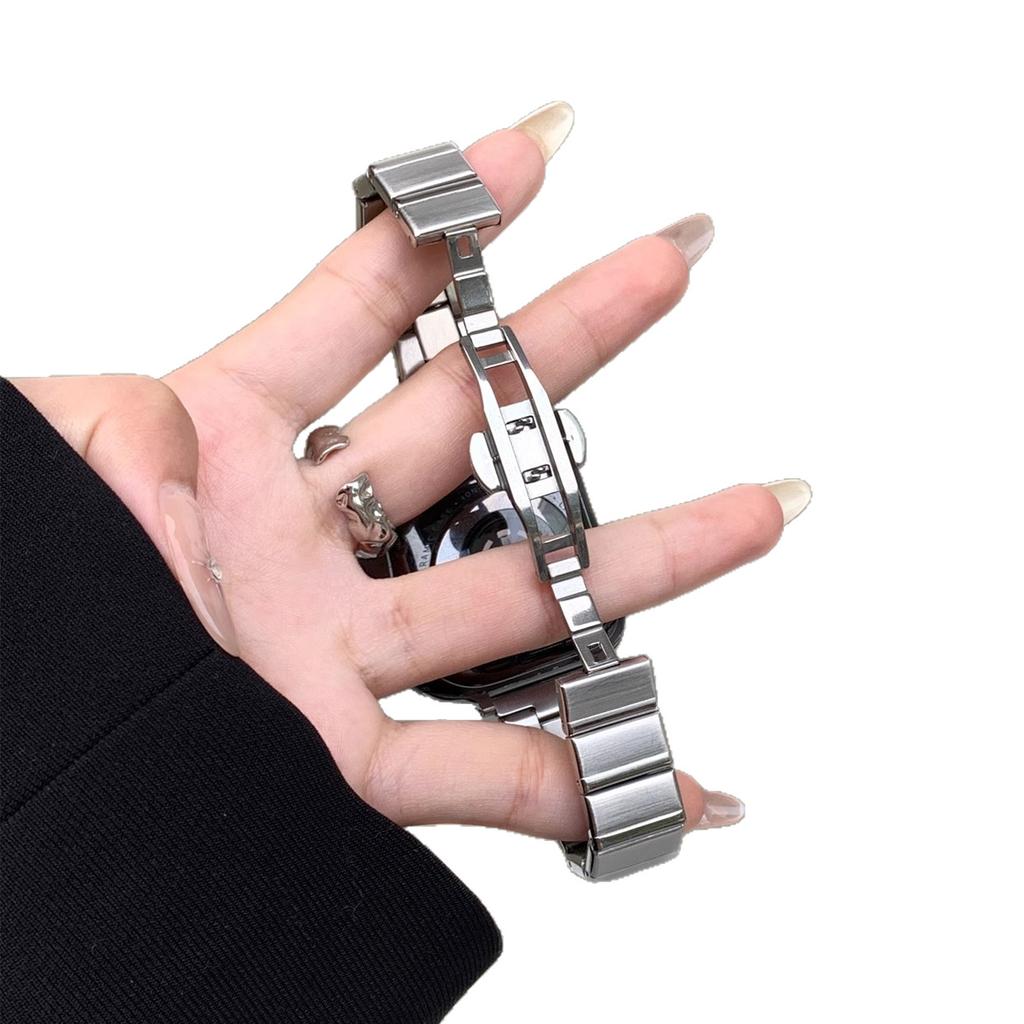 Applicable Apple Apple Watch Bamboo Stainless Steel Strap Iwach10 One Bead Women's Small Waist Watch Strap