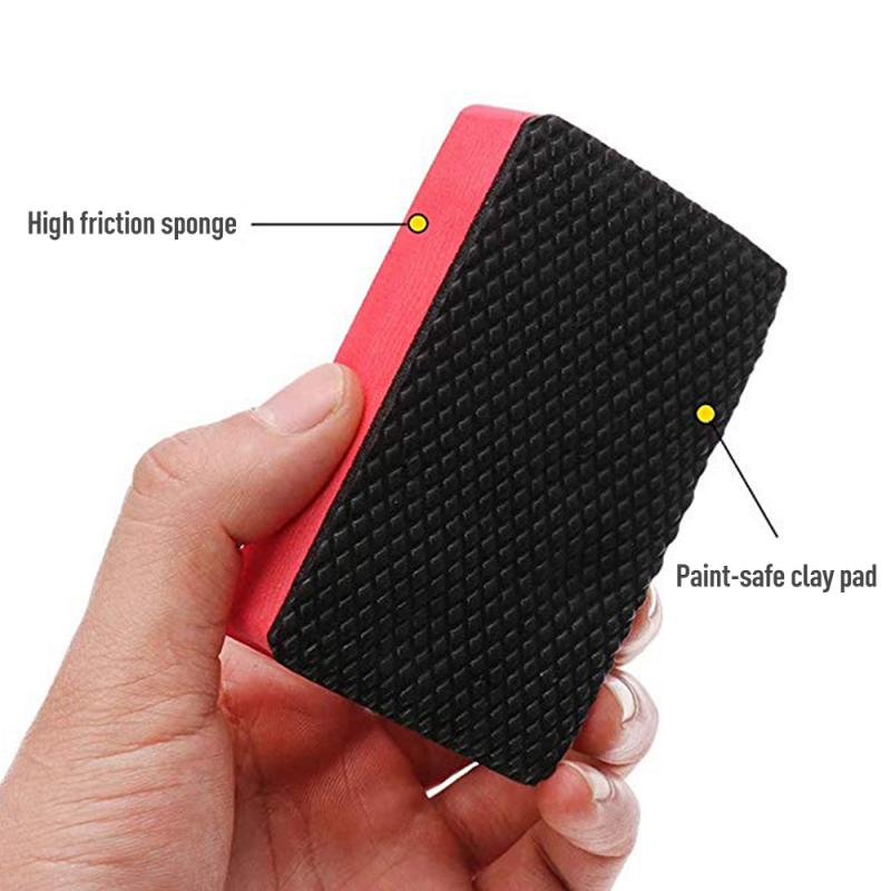 Car Clay Sponge Bar Pad Decontamination Sponge Block Cleaner Cleaning Eraser Wax Polish Pad Auto Washing Accessories Tool