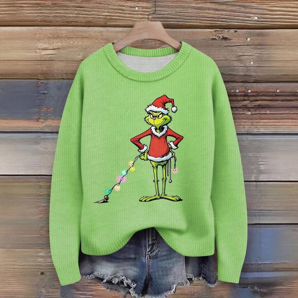 Women's Fashion Casual Long Sleeve Neck Sweater Pullover Top
