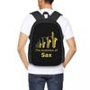 Saxophone Player - Music Art Girls Y2k Graphic Student Backpack School Bag Hiking Travel Daypack for  Bookbag Shoulder Bags