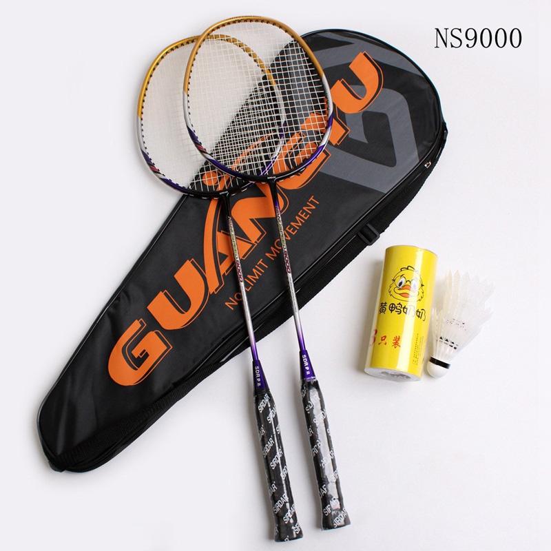 Composite carbon fiber badminton racket 2-pack G5 4U light 20 pound LBS couple family entertainment 20LBS