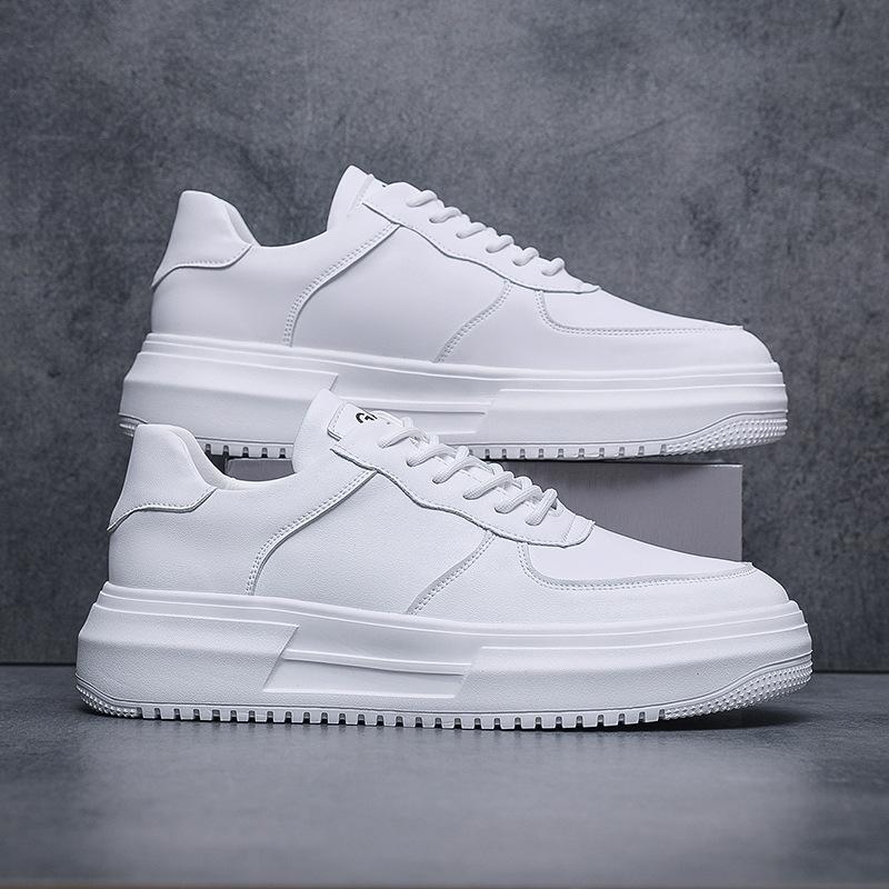 Niş retro spor ayakkabılar sonbahar ve kış yeni erkek ayakkabıları niş küçük beyaz ayakkabılar erkek Guochao kalın tabanlı sarı ayakkabılar Wenzhou spot