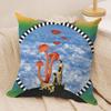 MMariano PPeccinetti Op Art Cushion Cover Silky Short Plush Invisible Zipper Dustproof Sofa Pillow Case For Home Decor