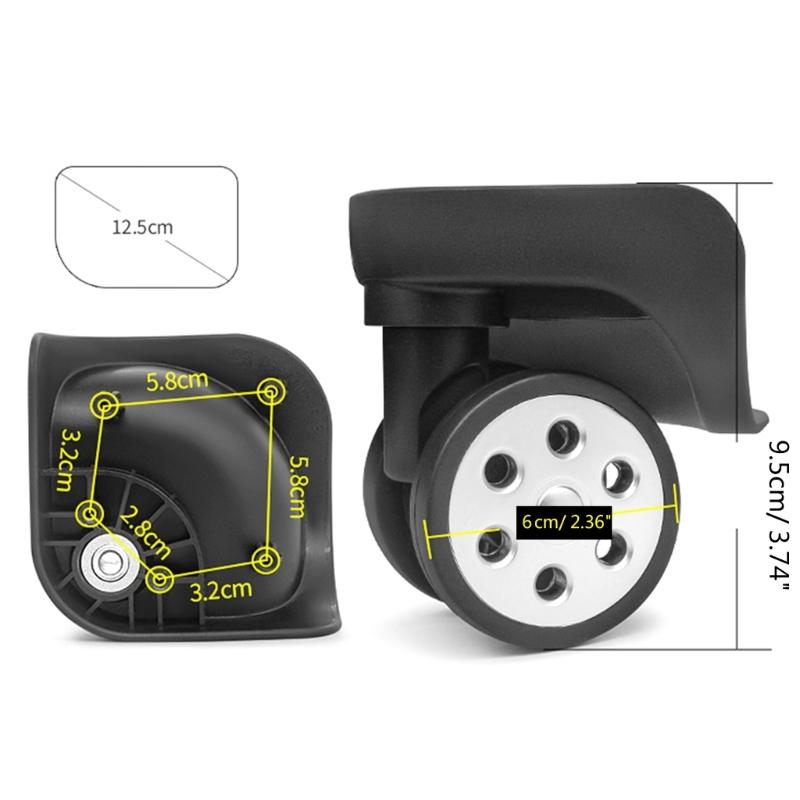 Upgrade Your Suitcase with Swivel Caster Replacement Wheels Smooth Rolling Bag Parts Accessories