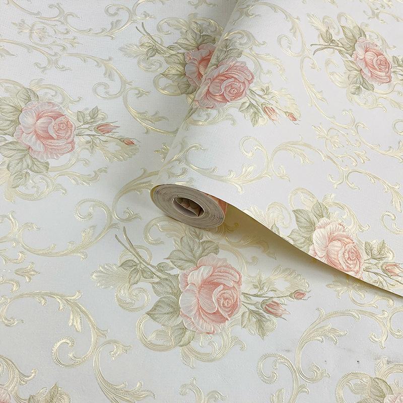

Американские Пасторальные Цветочные Обои Гостиная Спальня ТВ Фон Ремонт Европейская Роскошь Домашнее Украшение Стен 0. 53x9.2m светло-бежевый