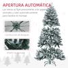 Snowy Artificial Christmas Tree 180 cm with 796 Branches and Metal Stand Snowy Christmas Tree for Indoor Green