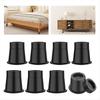 BHBL 3 Inch Bed Risers Heavy Duty Furniture Riser, Bed Lifts Risers, Bed Elevator Supports Up To 6,000 Lbs 8 Pack