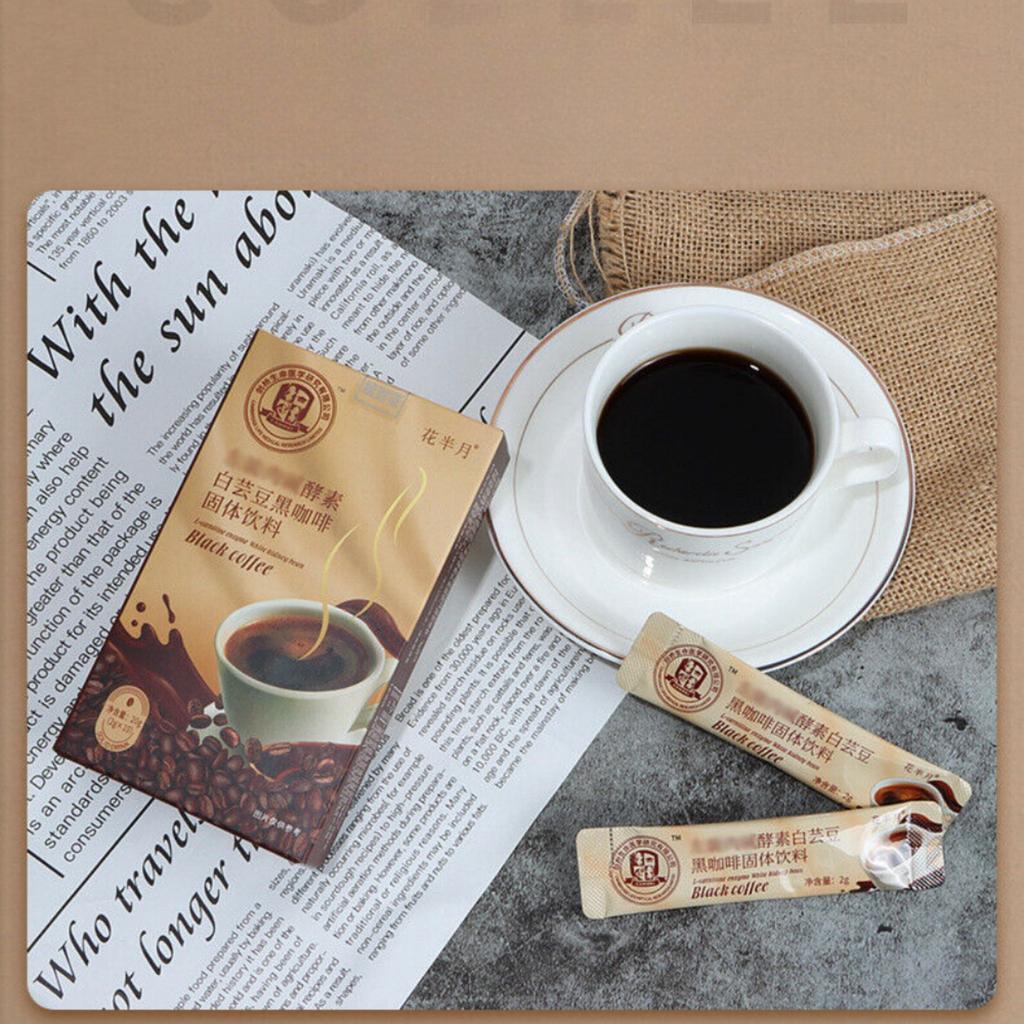 White Kidney Bean Coffee Meal Replacement Instant Coffee Enzyme Solid Drink5pack