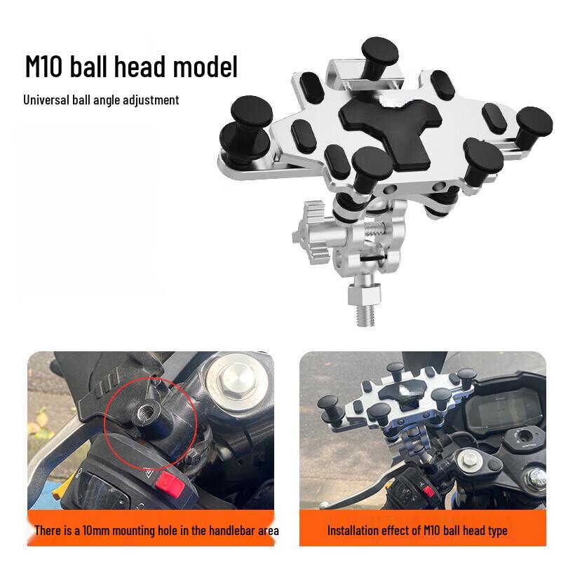 Lishi Aluminum Alloy Motorcycle Phone Holder