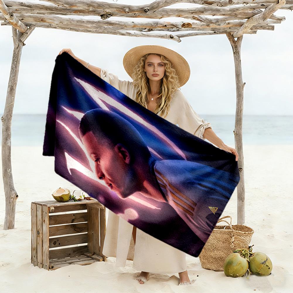 Star Player Kylian Mbappé Beach Towel Super Soft Absorbent Comfortable Lightweight Suitable for Swimming Gym Camping Yoga Vacation