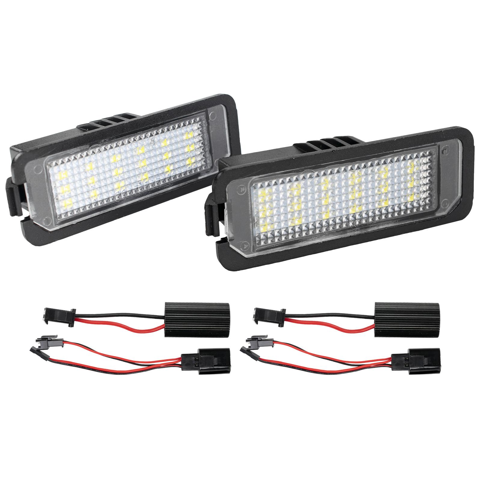 Dynamic Side Marker Light Side Signal Lights Canbus Number Plate Lamp White 6000K for SEAT Ibiza 2008-2017 SEAT Leon 1M 1P MK1 2 Number Plate Light