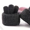 Knitted Gloves Unisex Warm Windproof Touchscreen Gloves Washable Anti-Slip Winter Full Finger Cycling Hiking Running Gloves