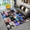 Tappeto Kpop Felix Stray Kids Music star per Stanza dei Giochi Camera da Letto Soggiorno Divano Arredamento Casa, Tappeto per Area Bambini Tappetino Antiscivolo