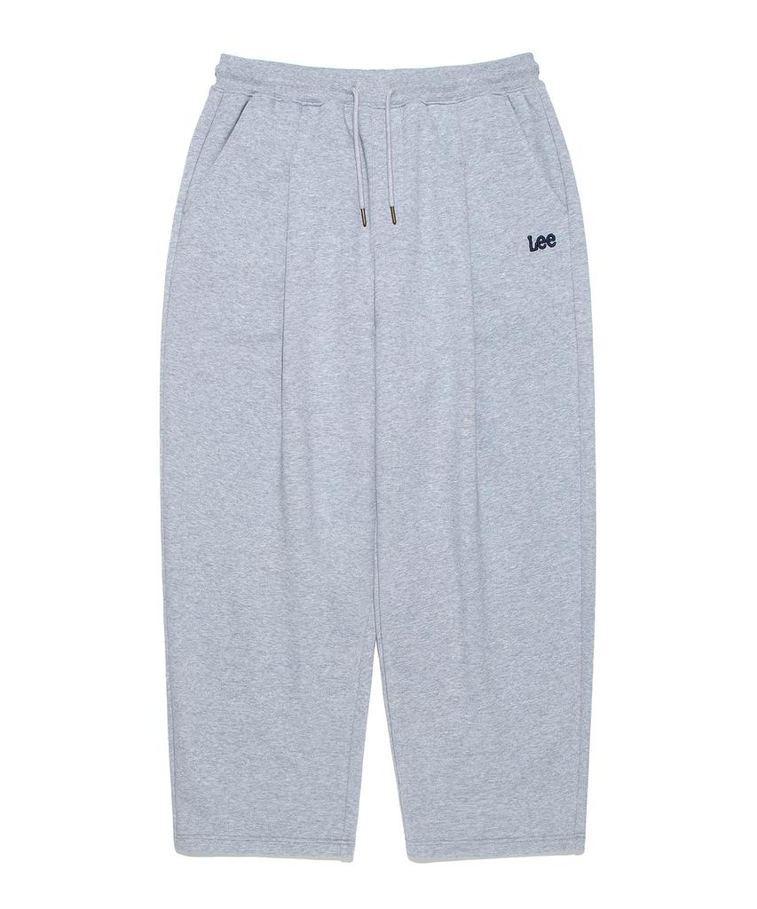 LEE Sweat One-Tuck Wide Pants Gray