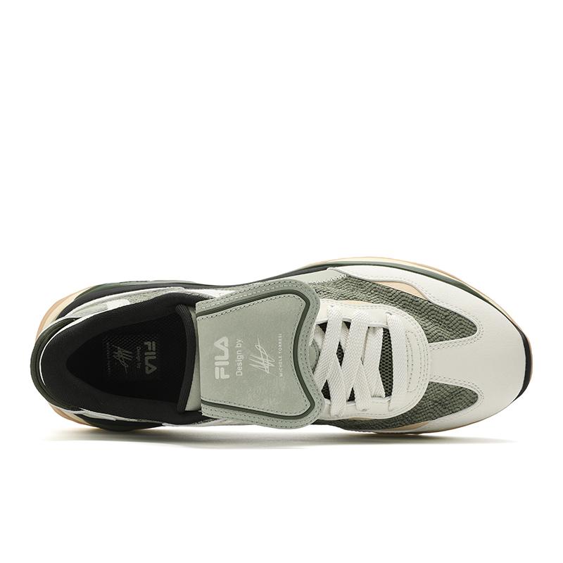 New FILA KM2 Low Top Casual Shoes Men's Gray Green F12M513102FPC