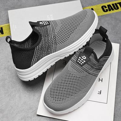 Fashion Men's Summer Sports Mesh Casual Running Lightweight Flat Shoes Large Outdoor Hiking Breathable Fitness Tennis Shoes Zapatillas