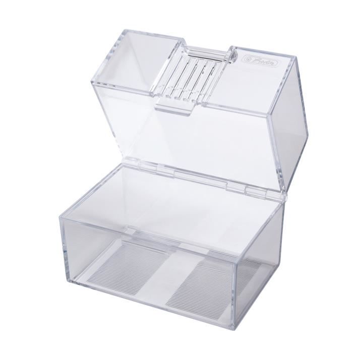 Boîte à fiches - HERLITZ - A8 - Transparent - Plastique