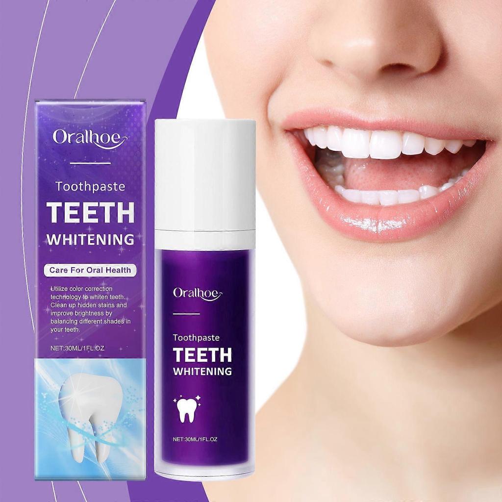 Oralhoe Purple Toothpaste Gentle Cleaning For Odors And Stains, Brightens Teeth, Daily Oral Care Toothpaste