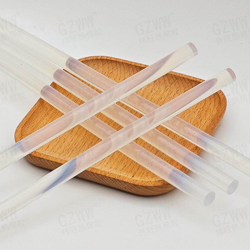 7mm Eco-friendly High Temp Resistant Transparent Hot Melt Glue Sticks for Handcrafts, Strong Viscosity, 11mm