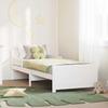 Bed Frame with Headboard White 80 x 200 cm Engineered Wood