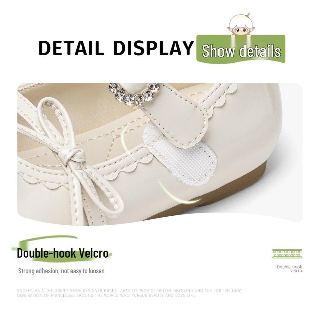 Snuffy Girls' New Year Red Princess Lolita Leather Shoes - Fashionable, Soft Sole for Spring/Autumn 2026