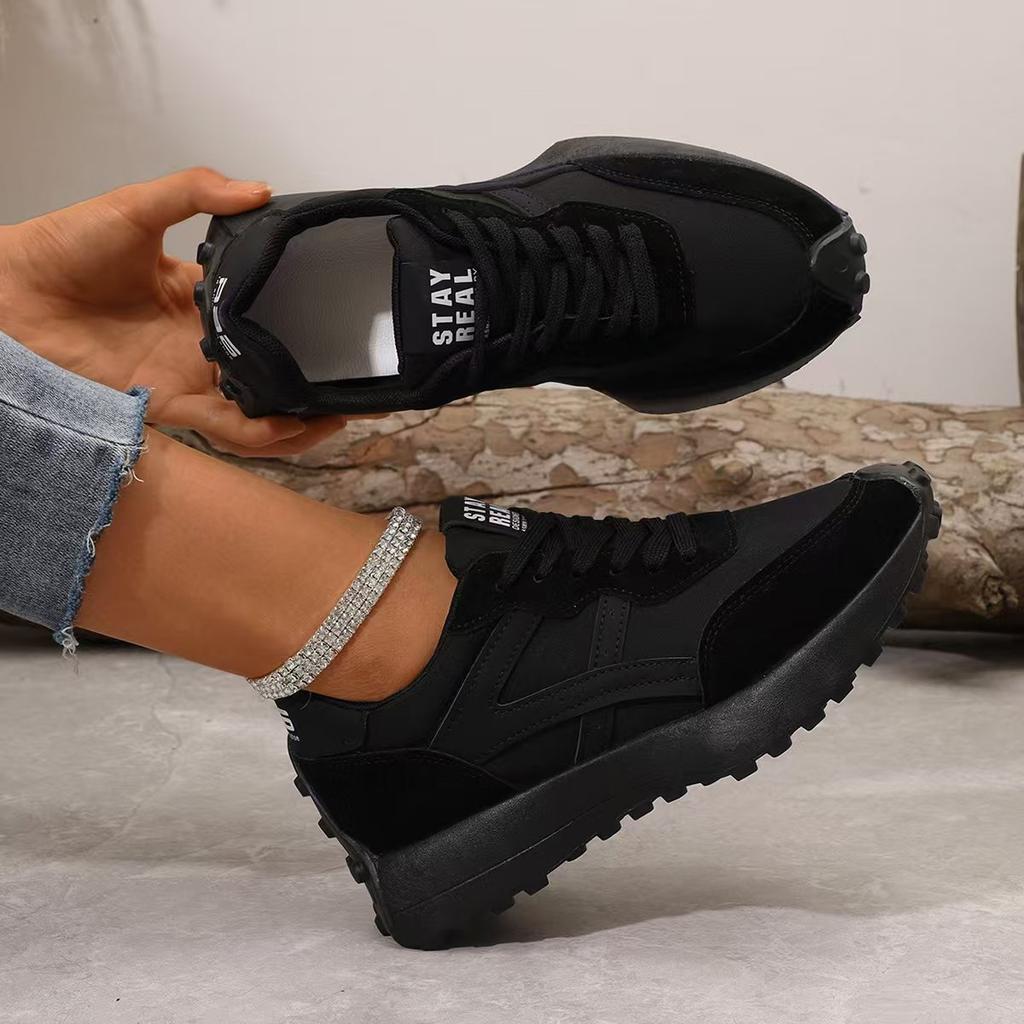 Men Women Sports Sneakers New Leather Black Suitable for Sports Activities and Daily Wear Durable Construction for Long Term Use