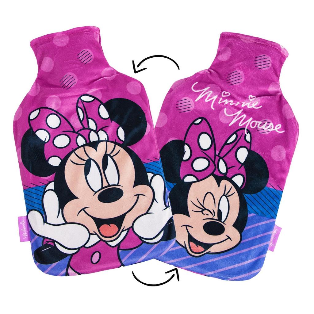 Disney Reversible Minnie Mouse 2L Hot Water Bottle And Cover