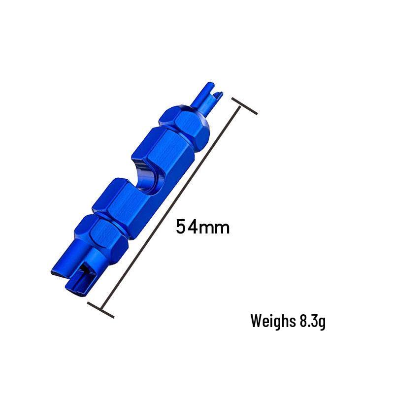 French & American Valve Core and Stem Cap Wrench for Mountain/Road Bikes