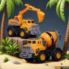 1Pcs Simulation Vehicle Big Toy City Car Concrete Mixer Truck Fire Role Play Boy Gift Construction Vehicle Sliding Bulldozer Toy