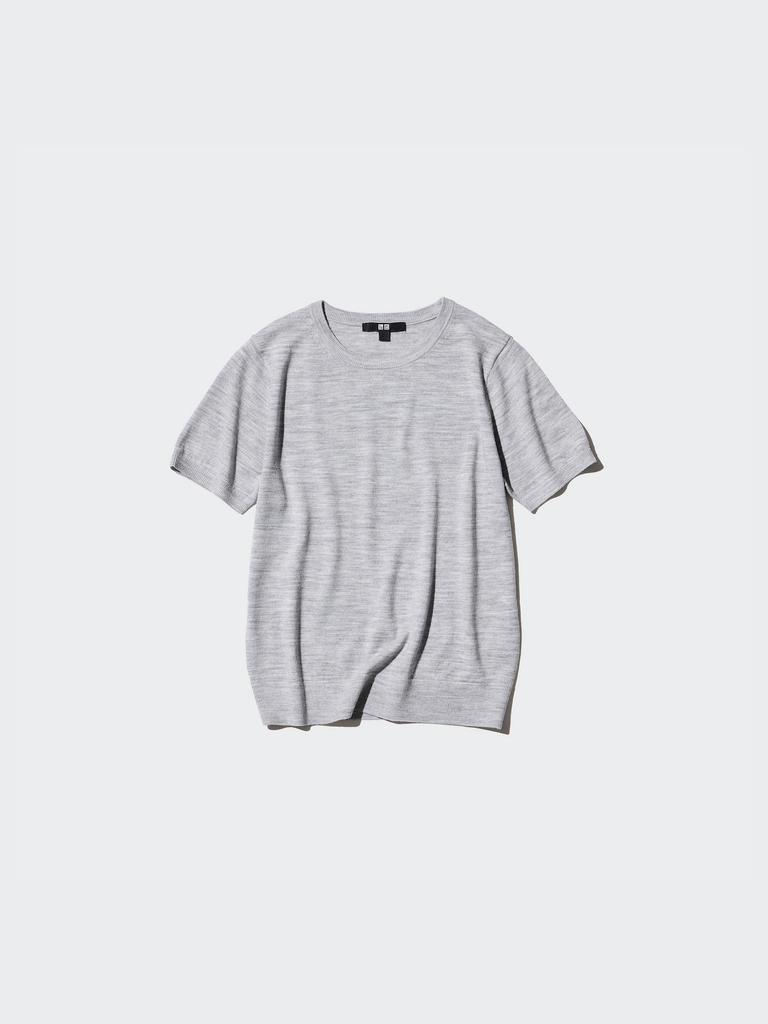Uniqlo Merino Crew Neck Sweater  Short Sleeve 