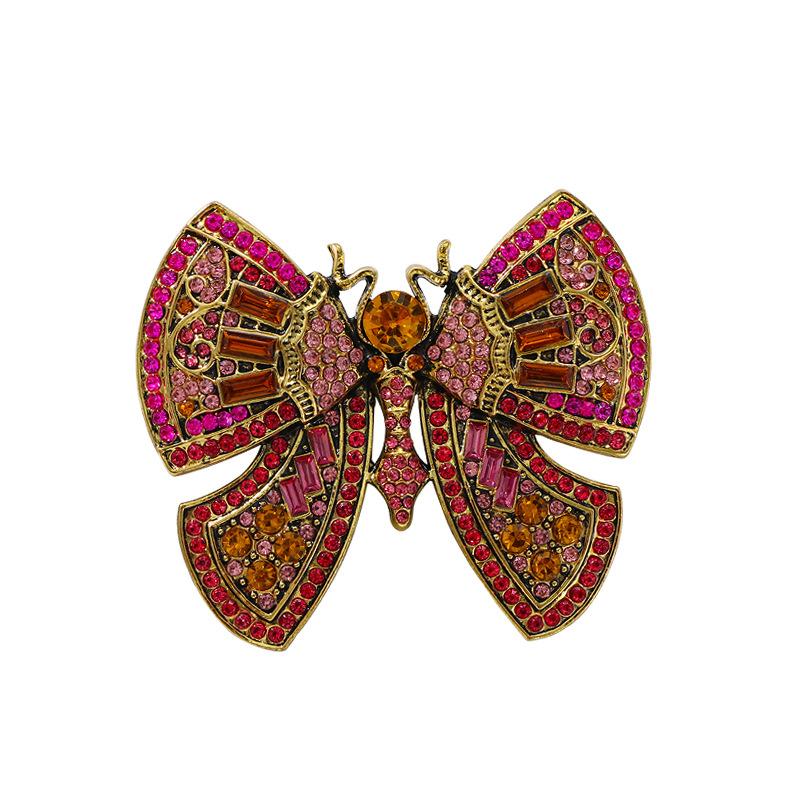 

Vintage Heavy Industry Full Diamond Butterfly Brooch Women s Premium Winter Jacket Sweater Pin Clothes Accessories Corsage