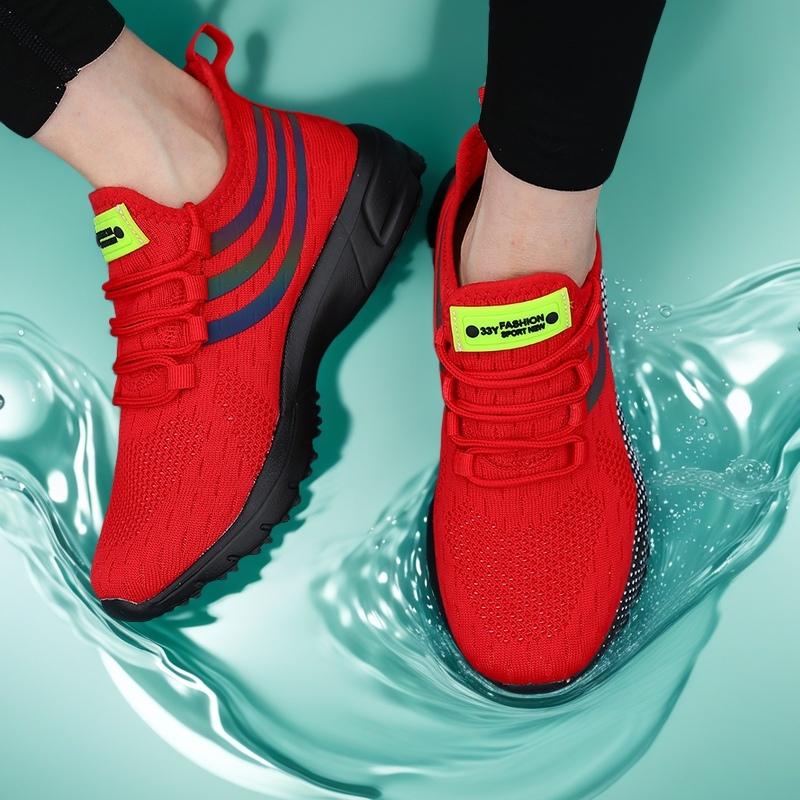 Women's Running Shoes Dopamine Multi Color Lightweight Outdoor Sports Shoes Comfortable Breathable Tennis Training Flat Shoes