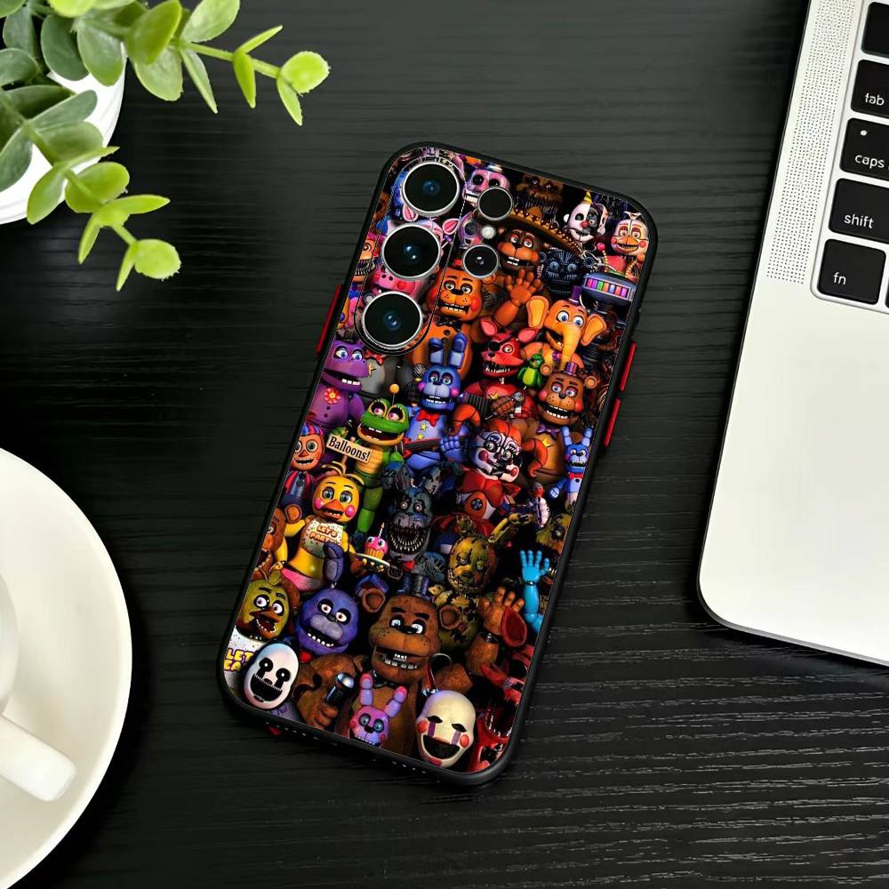 Five Nights At Freddy's Phone Case For Samsung S26,S25,S24,S23,S22,S21,S20,S30,Ultra,Plus,Fe,Note,5G Black Cover