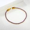 Fashion temperament zircon bracelet elegant light luxury versatile round colored diamond tennis bracelet jewelry women