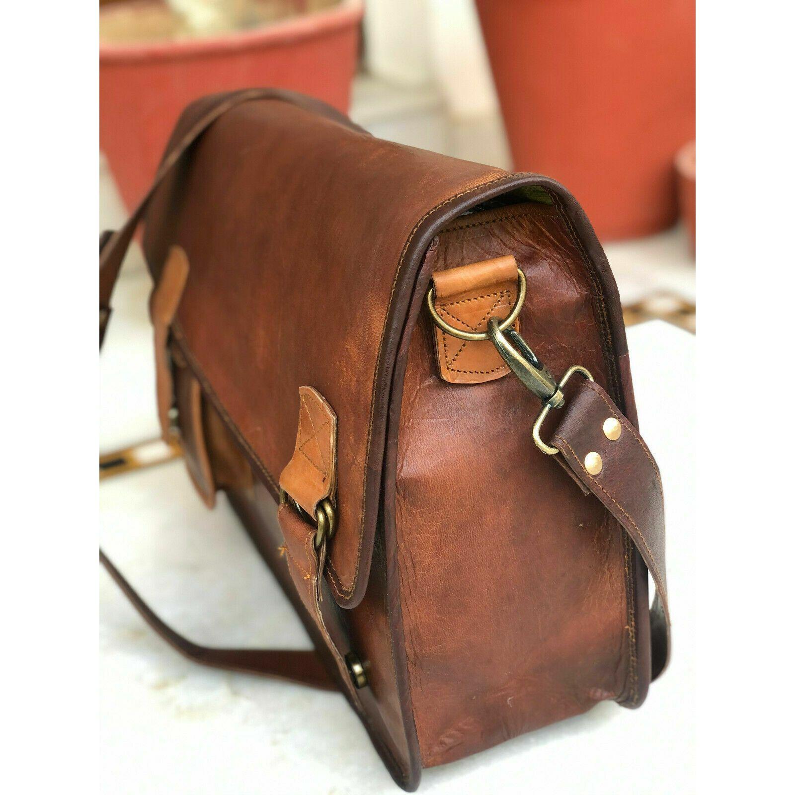 Новая дизайнерская женская винтажная кожаная классическая сумка-мессенджер через плечо 11 — фото 3