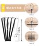 DOIOWN Trouser Stainless Prevents Trousers from Losing Multifunctional Foldable Assembly Set of 2 Hanger, Steel, Non-Slip, Space-Saving, Shape, 5-Tier