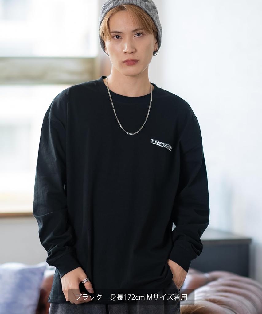 [IMPROVES] [SIDEWAYSTANCE] Silhouette Downer Bear Long Sleeve T-Shirt